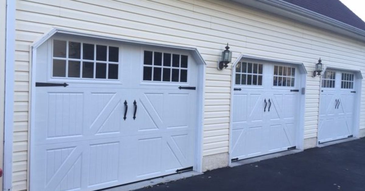 a garage doors in a row in Norristown PA