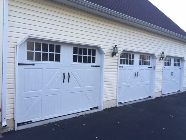 a garage doors in a row in Norristown PA
